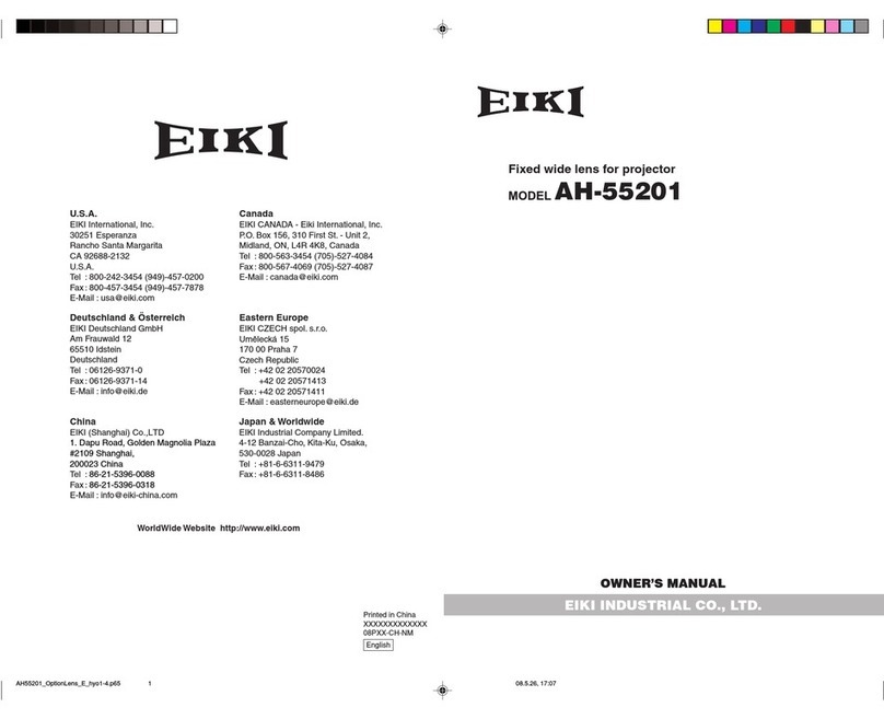 Eiki AH-55201 User manual