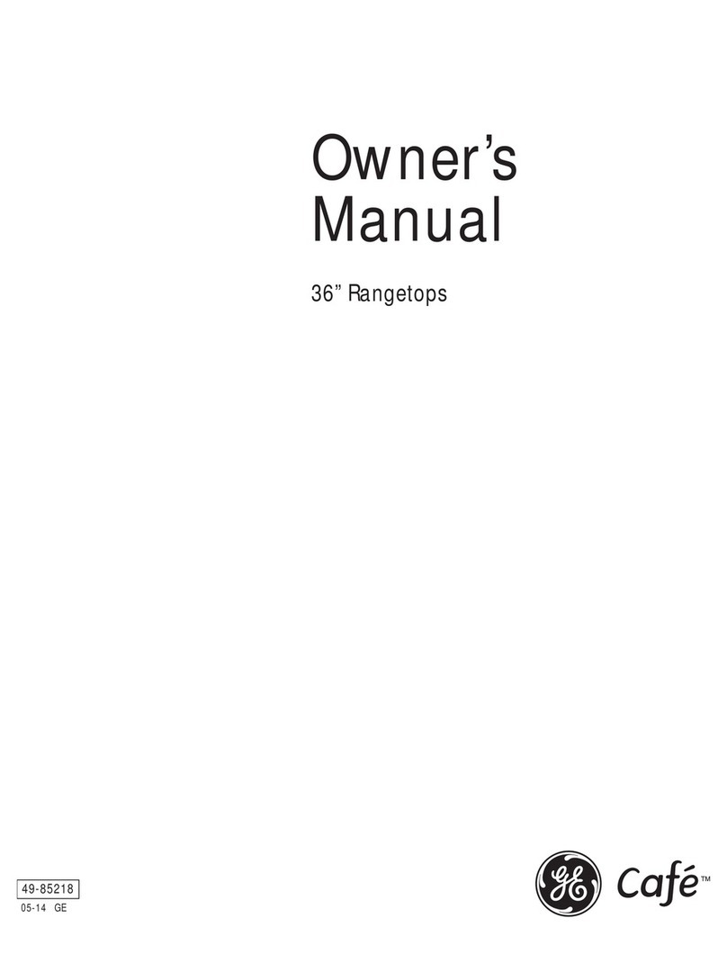 GE 36 Ceramic Cooktop User manual