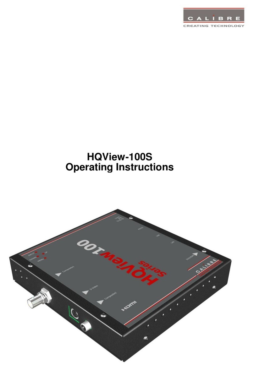 Calibre HQView-100S User manual