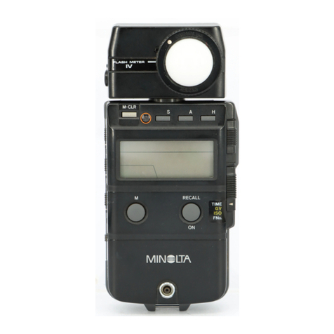 Minolta Flash meter IV User manual