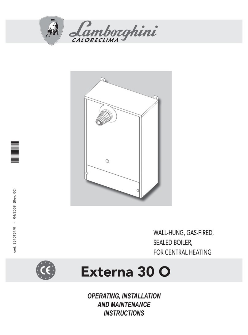 Lamborghini Caloreclima Externa 30 O User manual Lamborghini Caloreclima Externa 30 O User manual