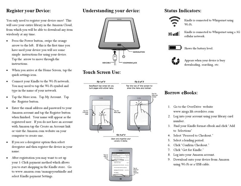 Amazon KINDLE TOUCH User manual