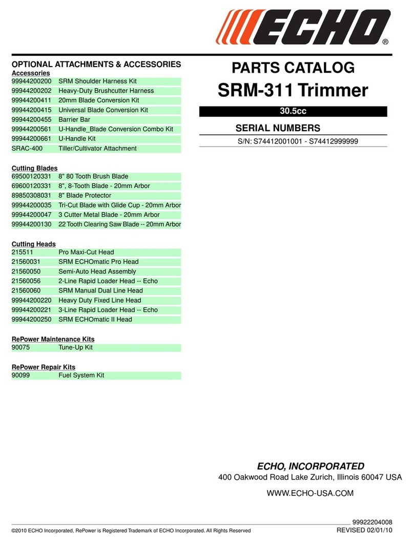 Echo SRM - 311 Instruction Manual