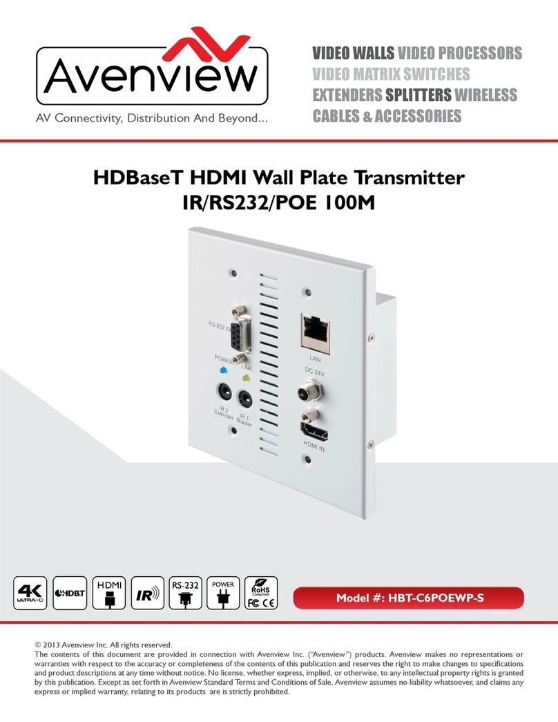 Avenview HBT-C6POEWP-S user guide