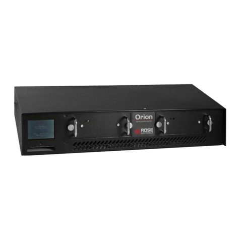 Rose electronics ORION User manual