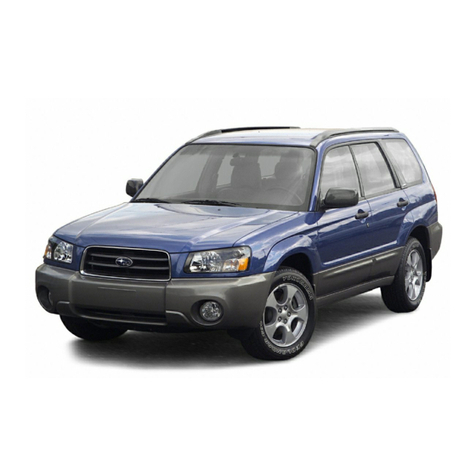 Subaru 2003 Forester User manual Subaru 2003 Forester User manual