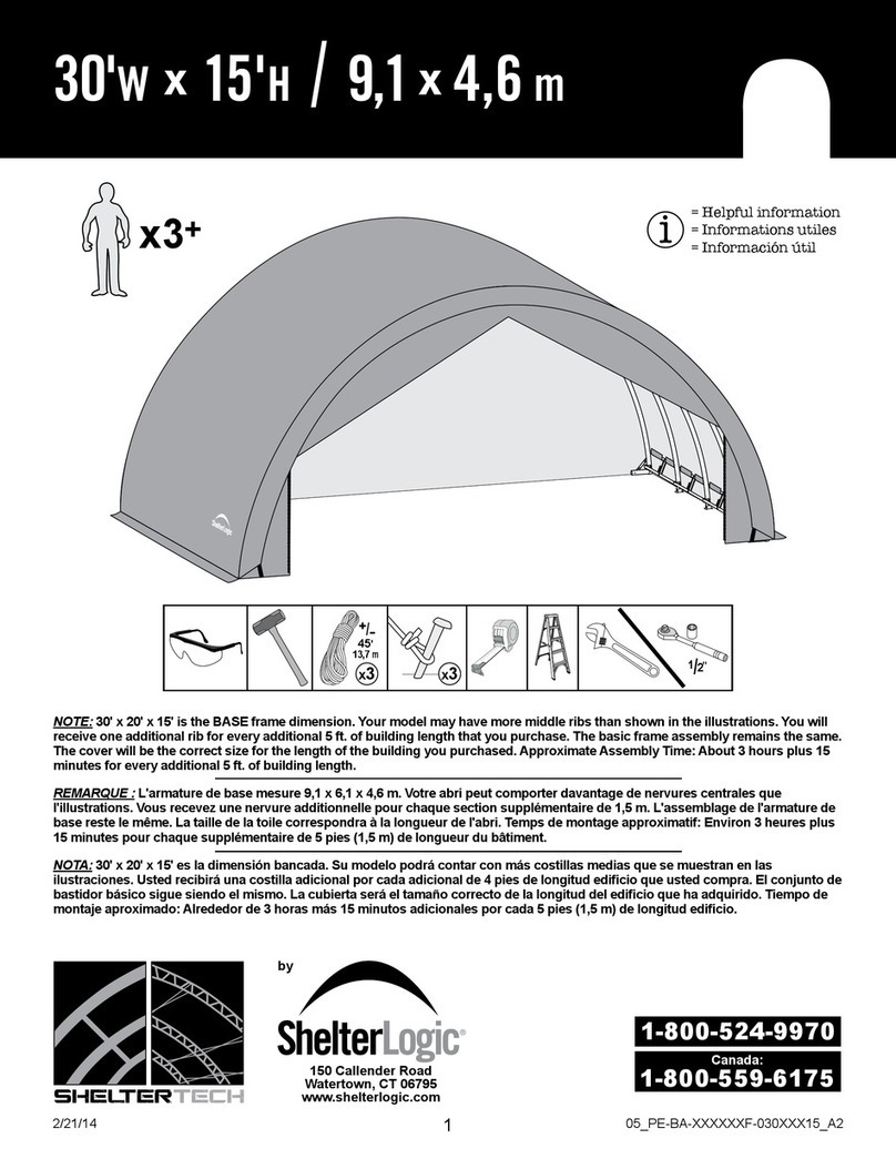 ShelterLogic 30'W x 15'H instructions ShelterLogic 30'W x 15'H instructions