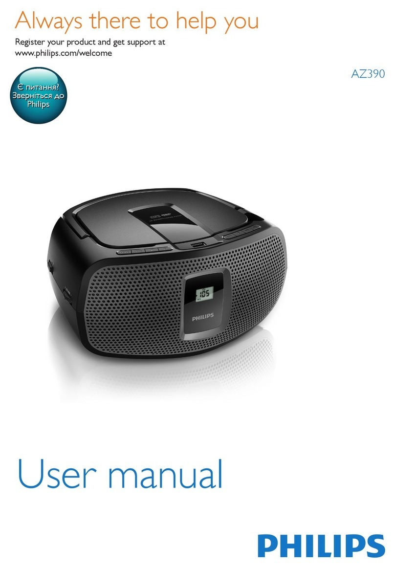 Philips AZ390 User manual