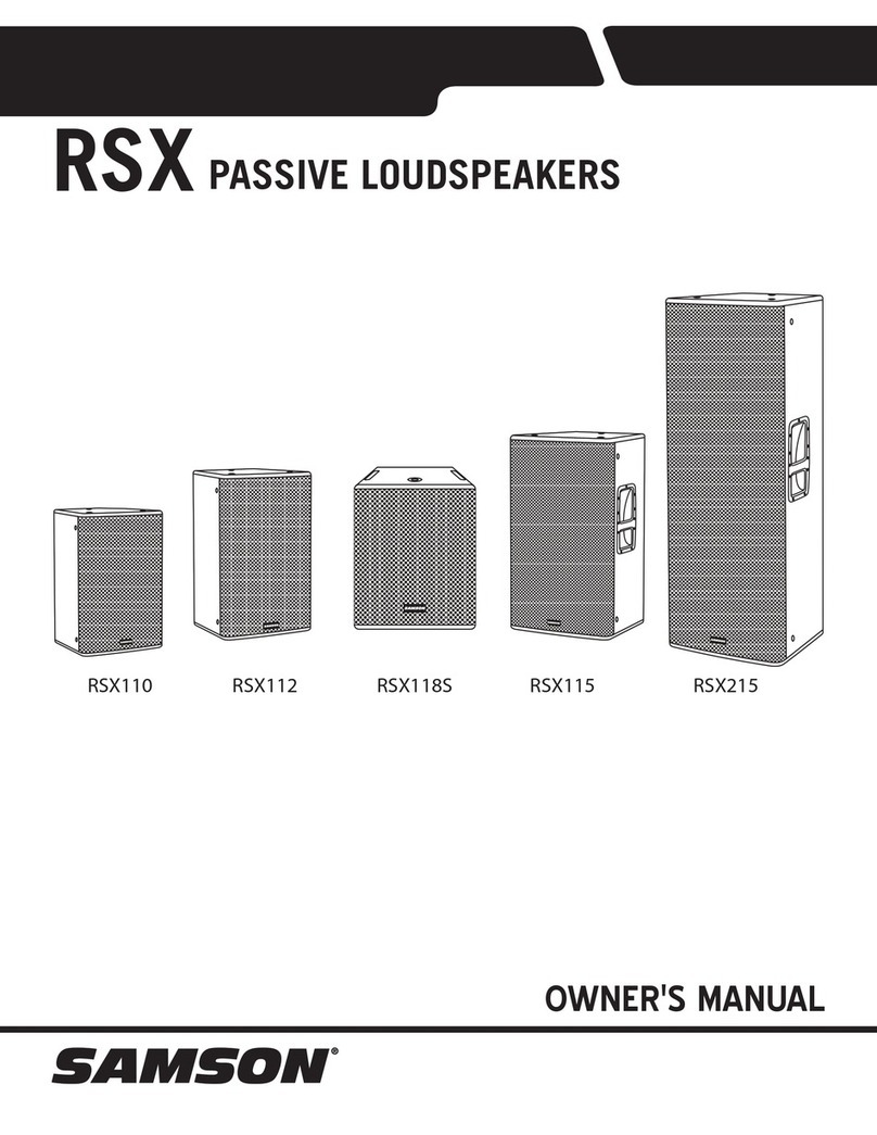 Samson RSX110 User manual