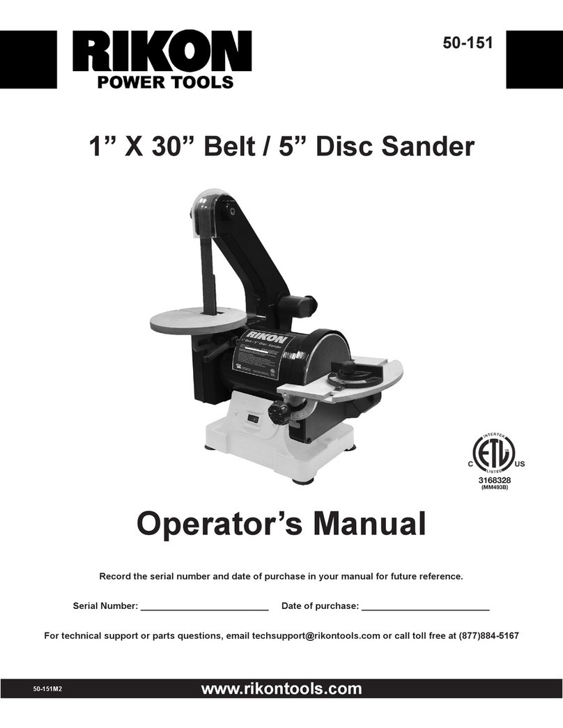 Rikon Power Tools 50-151 Operator's manual