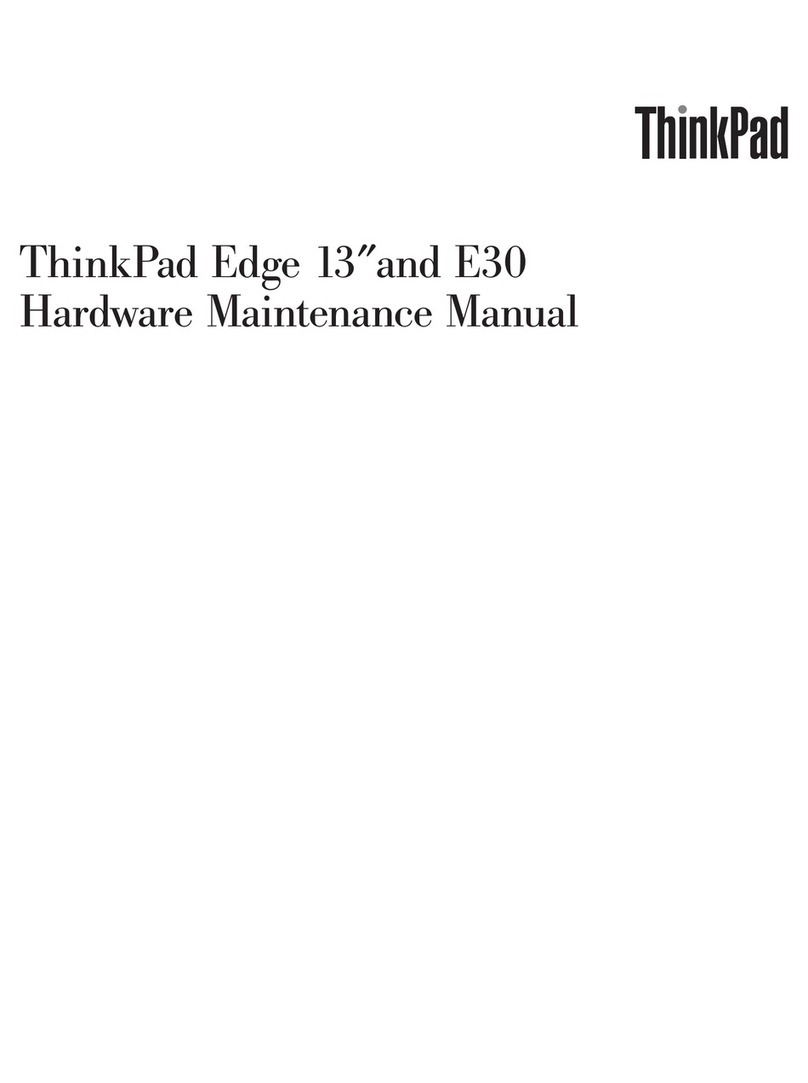 Lenovo ThinkPad Edge E30 Owner's manual