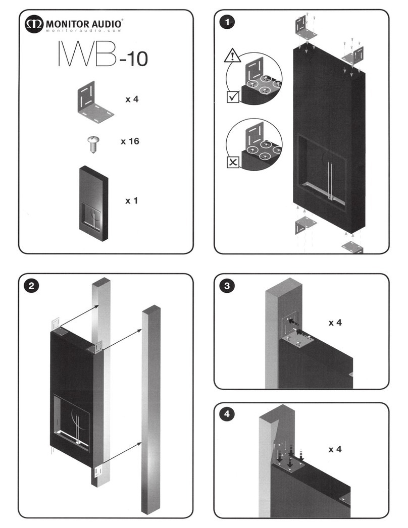 Monitor Audio WB-10 Installation instructions