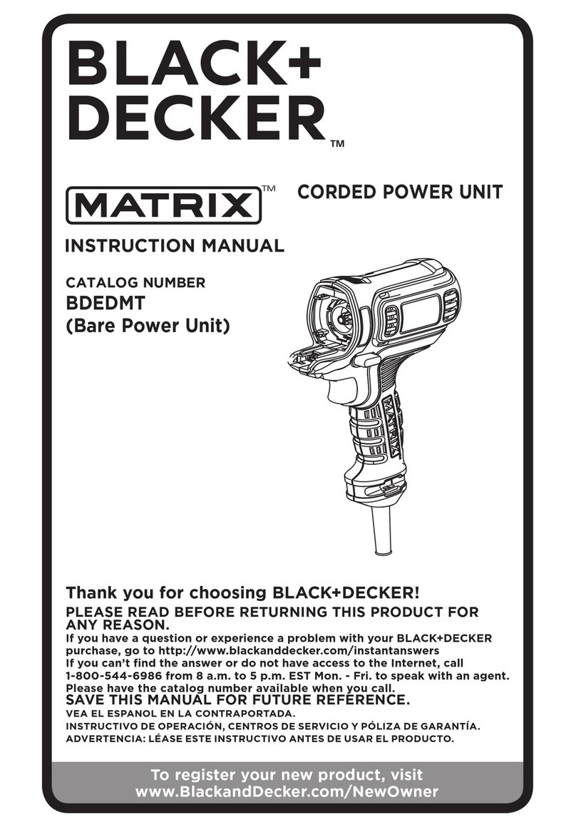 Black & Decker BDEDMT instruction manual