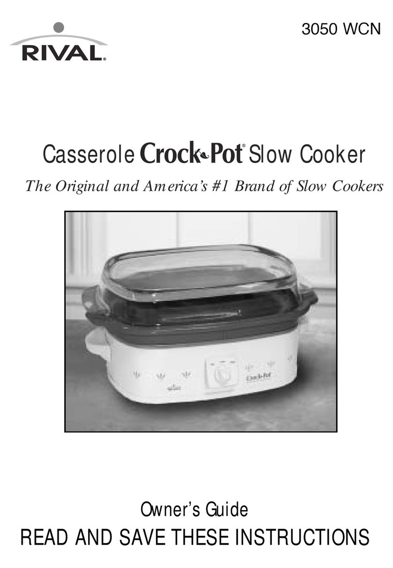 Rival Crock-Pot 3050 WCN User manual