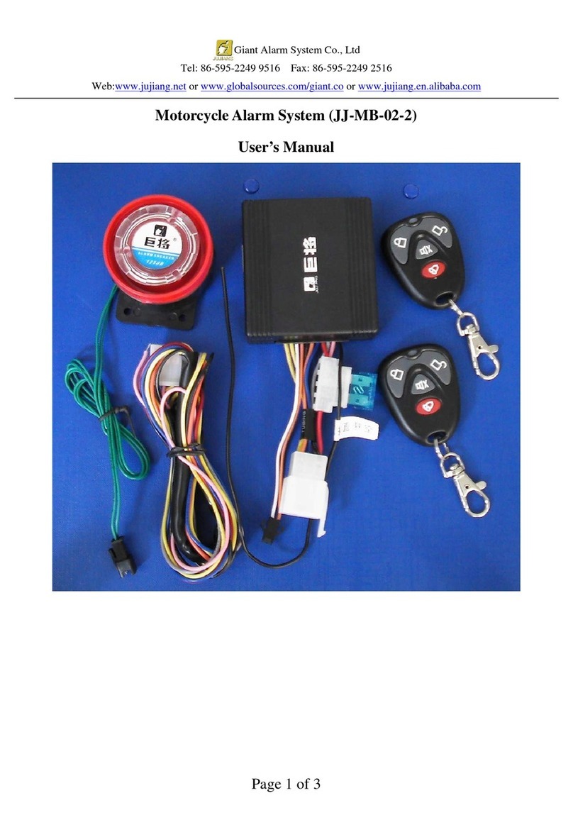 Giant Alarm System JJ-MB-02-2 user manual