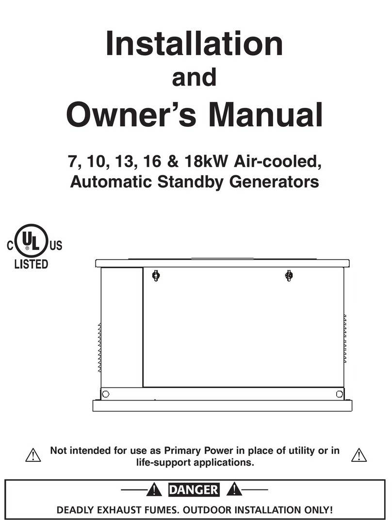 Generac Power Systems 7 kW NG Installation instructions Generac Power Systems 7 kW NG Installation instructions