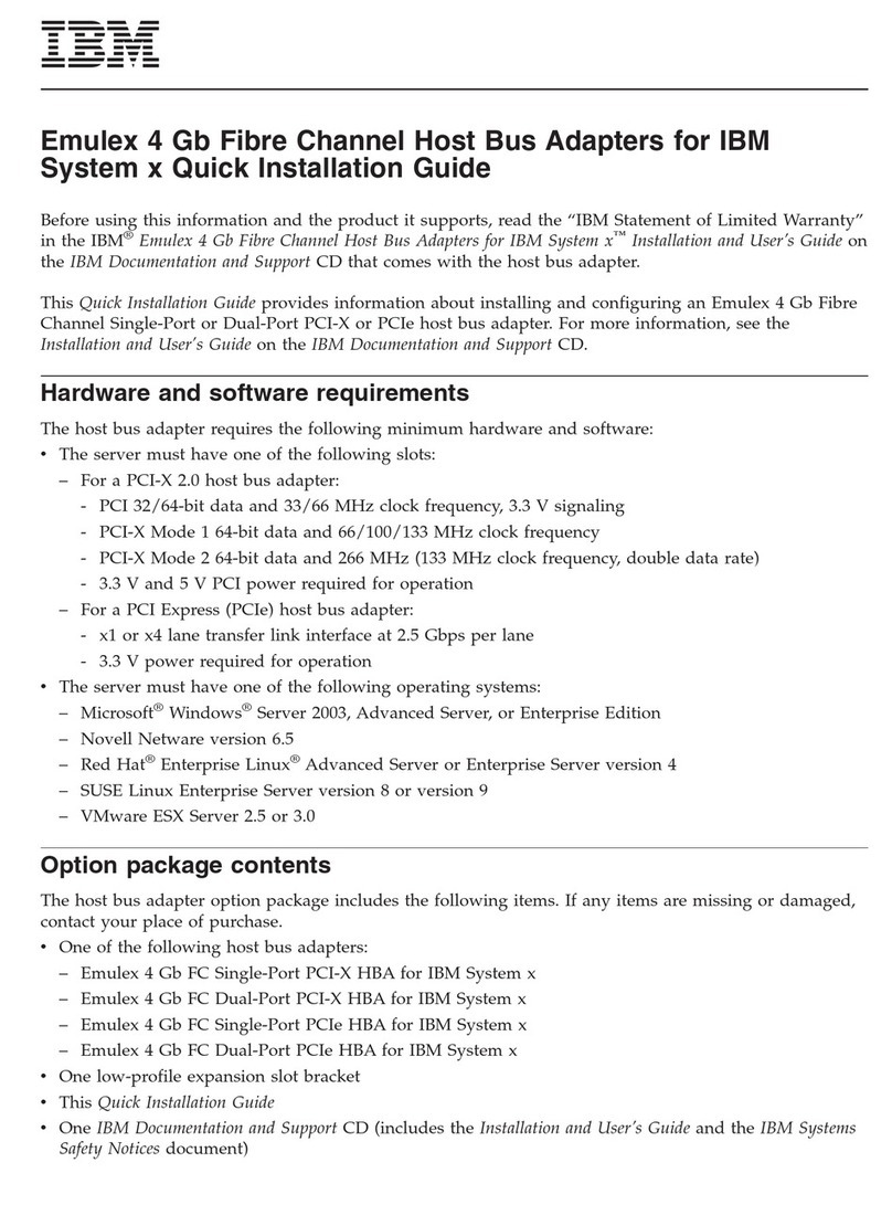 IBM Emulex 4 Gb installation guide