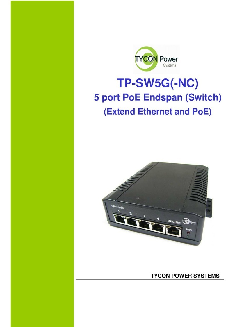Tycon Power Systems TP-SW5G user manual