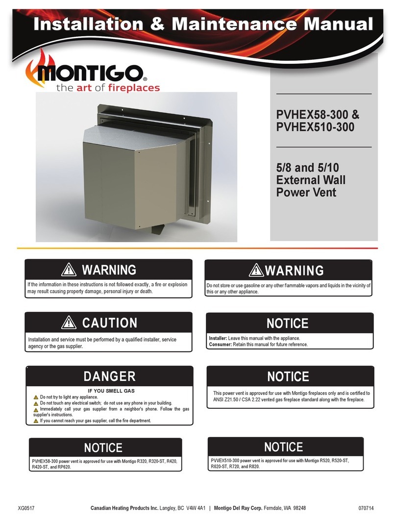Montigo PVHEX58-300 Installation & maintenance manual