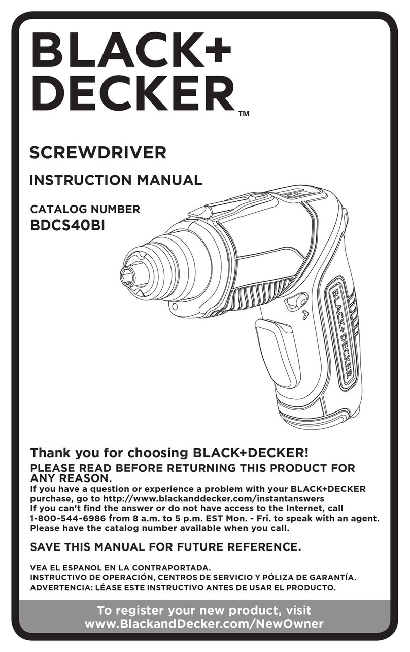 Black & Decker BDCS40BI User manual