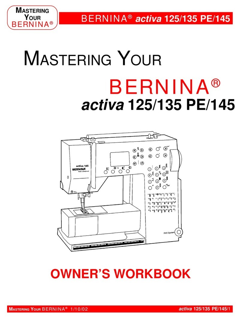 Bernina activa 125 User manual