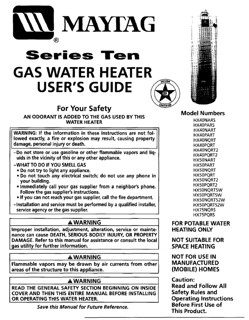Maytag HX40NARS user guide