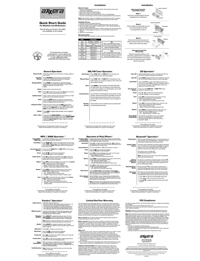 Axxera Axxera Electronics User manual