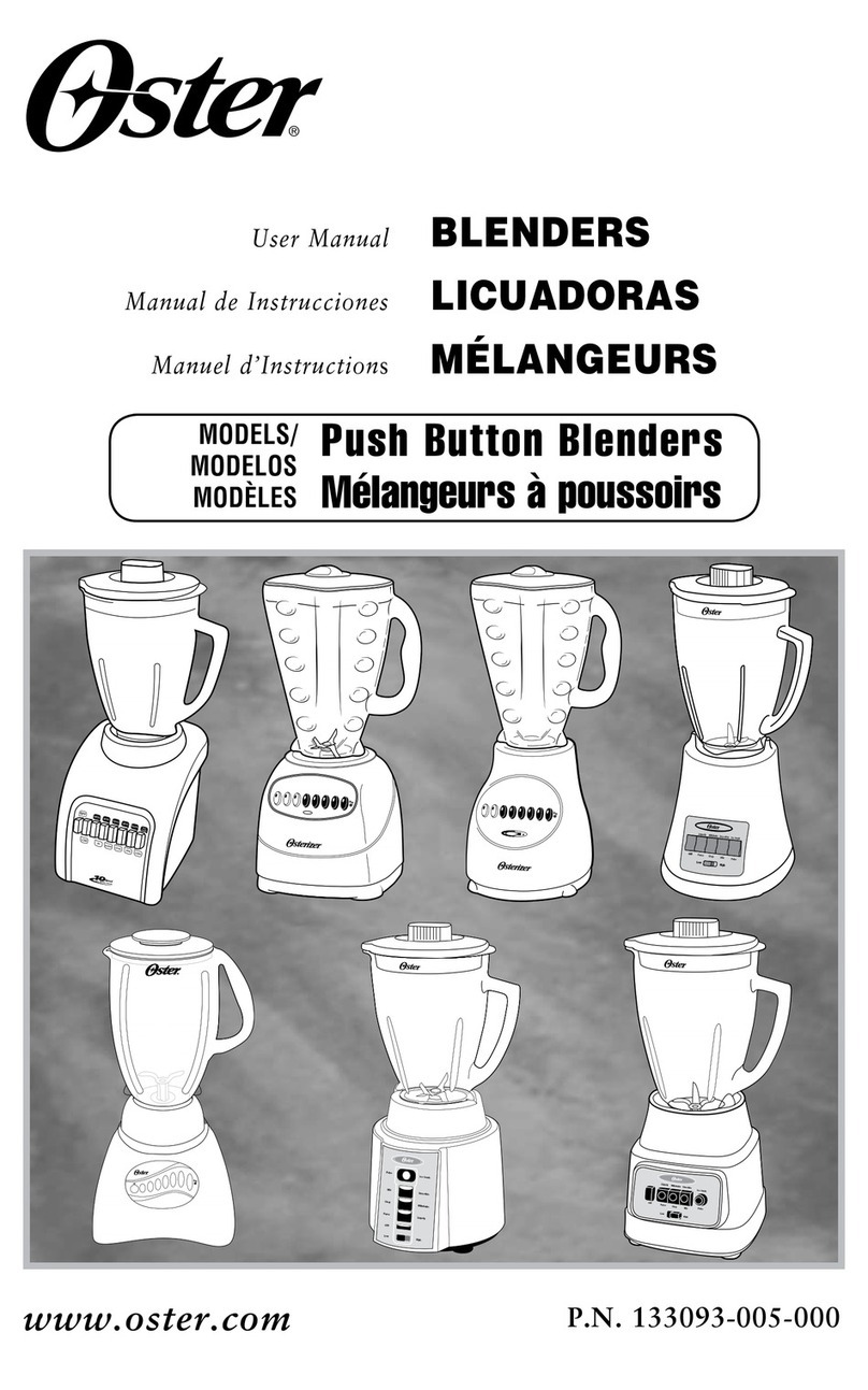 Oster Push Button Blenders user manual