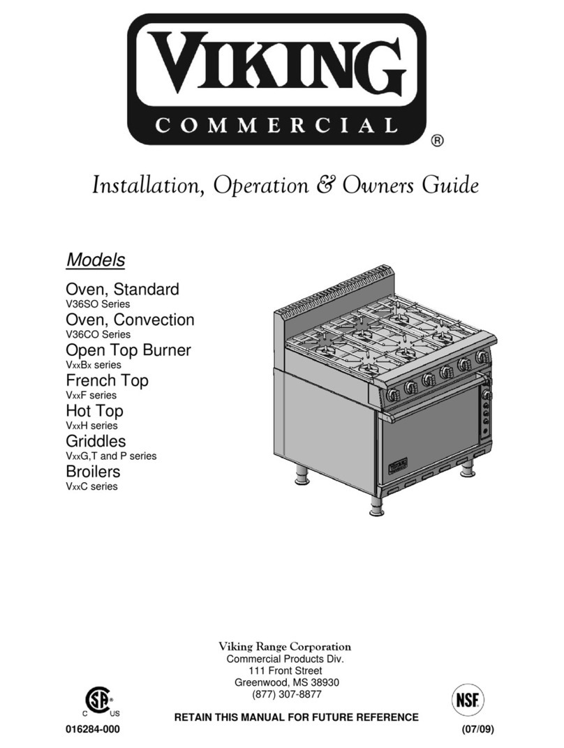 Viking V36SO Series Installation, operation & owners guide