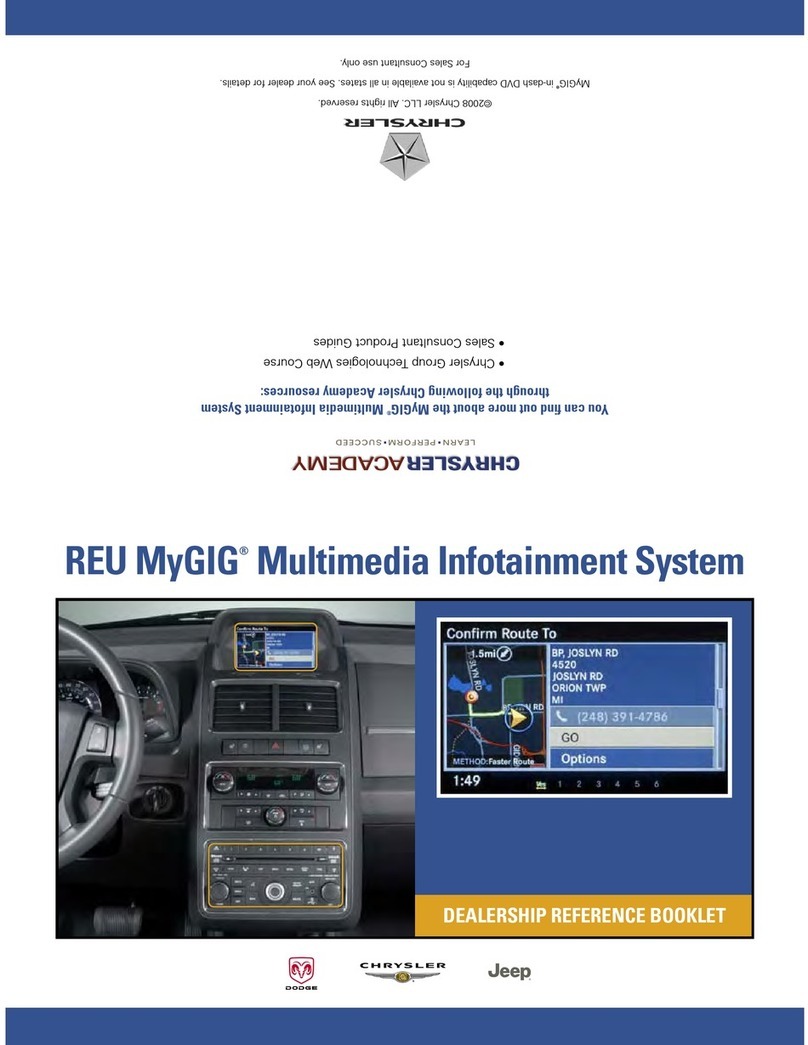 Chrysler REU MyGIG user manual