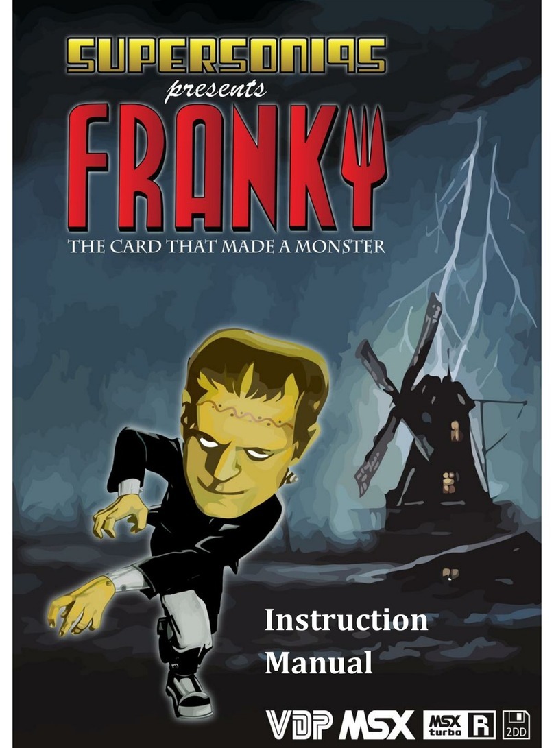Supersonic Franky instruction manual
