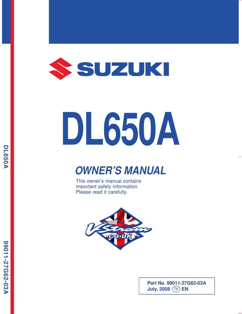 Suzuki V-Storm DL650A User manual