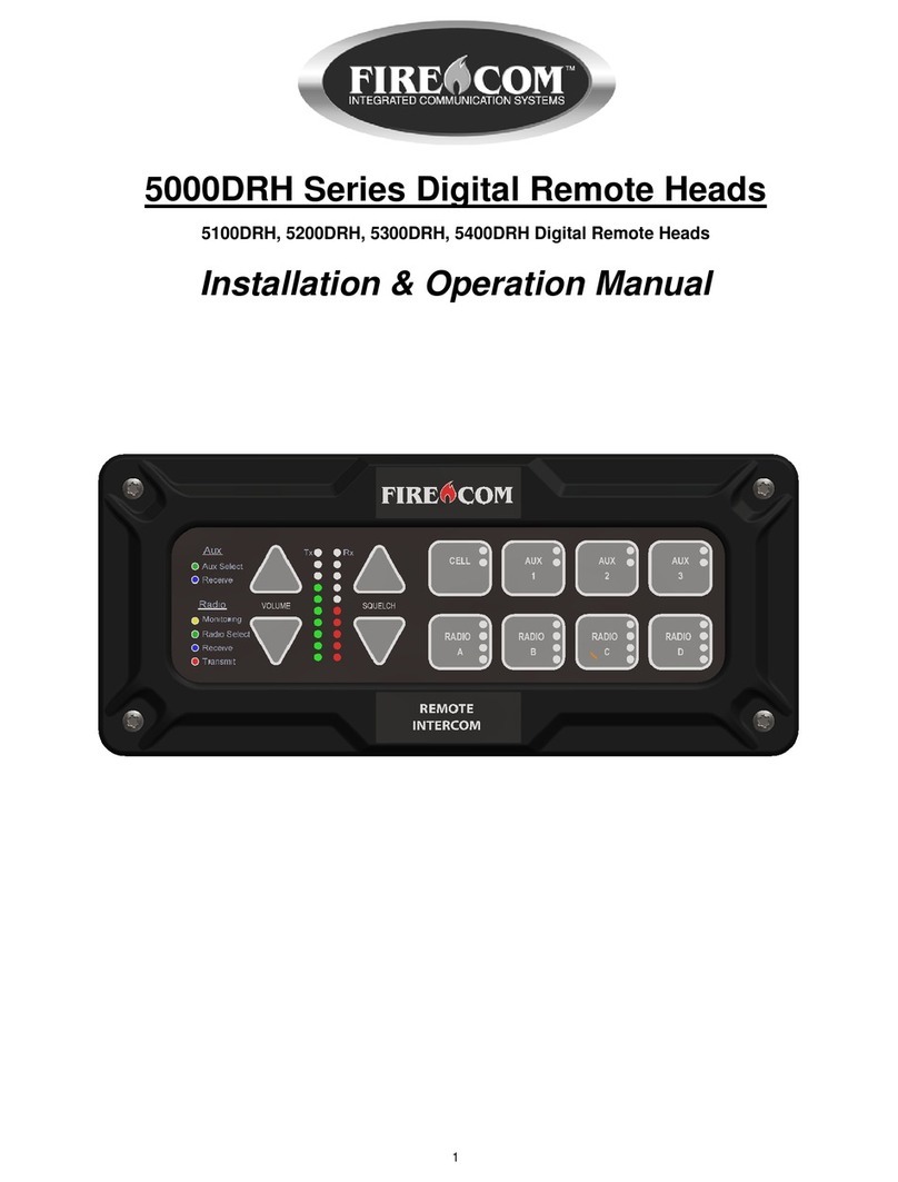 Firecom 5100DRH Installation & operation manual