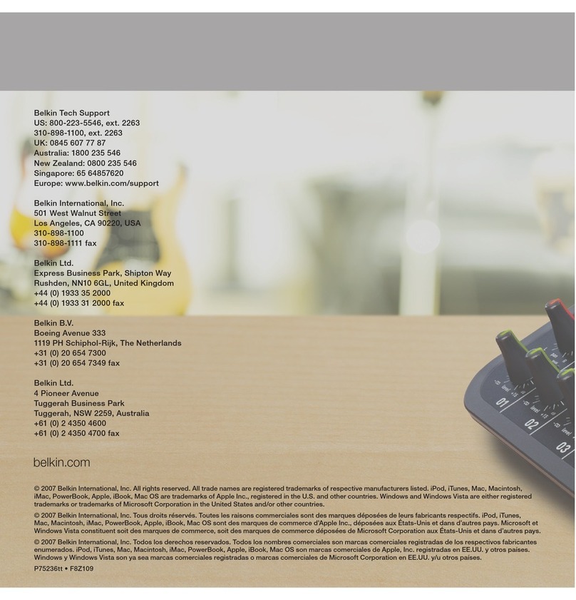 Belkin TuneStudio User manual