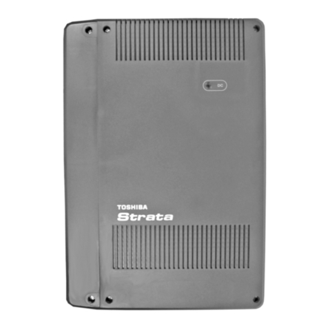Toshiba Strata CIX40 Installation and maintenance manual