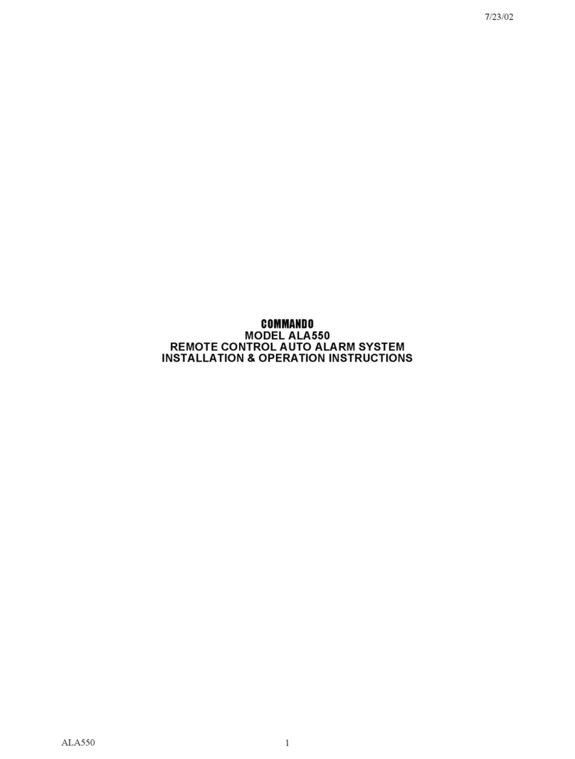 Commando ALA550 Installation & operation instructions
