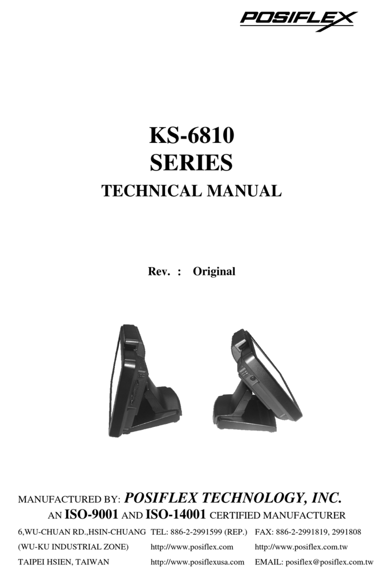 POSIFLEX KS-6810 SERIES Technical manual