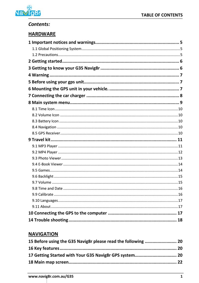 Navig8r G35 User manual