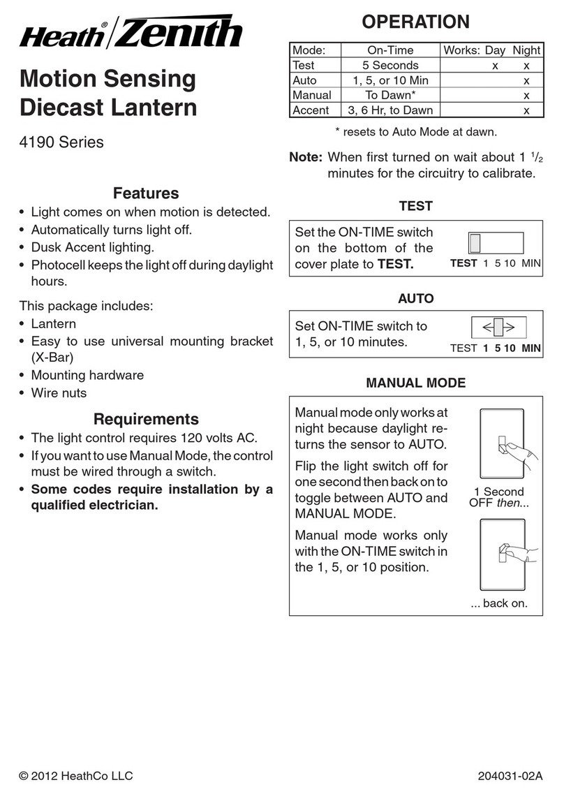 Heath Zenith 4190 Series User	guide	guide