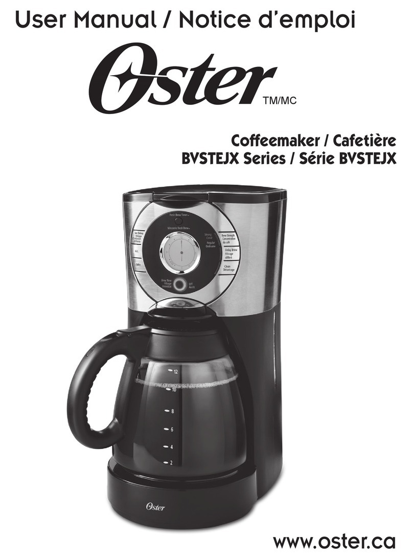 Oster BVSTEJX Series User manual
