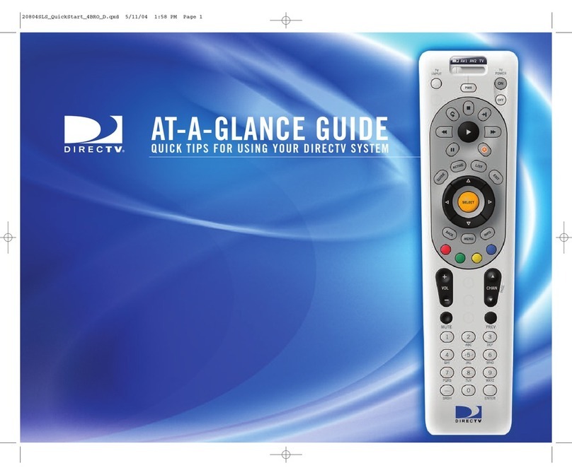 DirecTV Remote Control User manual