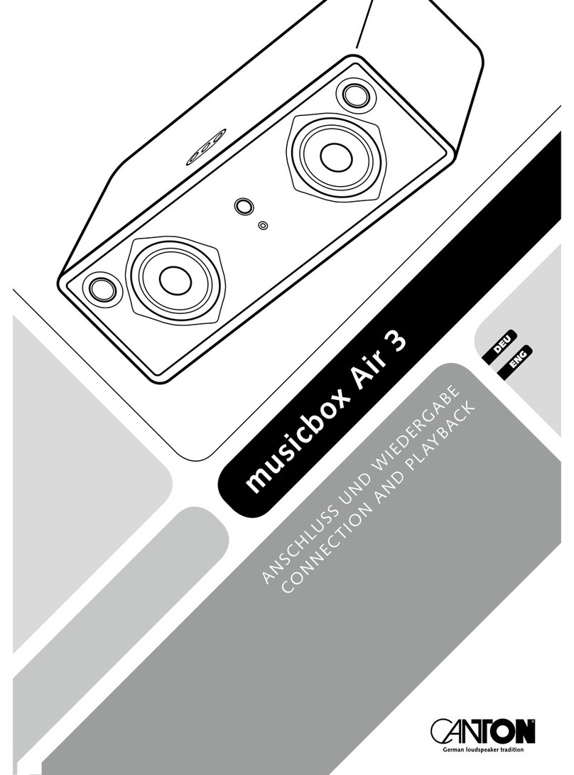Canton musicbox Air 3 User manual