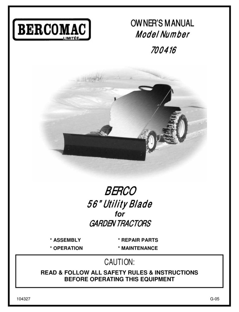 Bercomac 700416 User manual