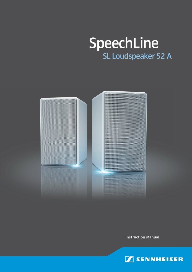 Sennheiser SpeechLine User manual Sennheiser SpeechLine User manual
