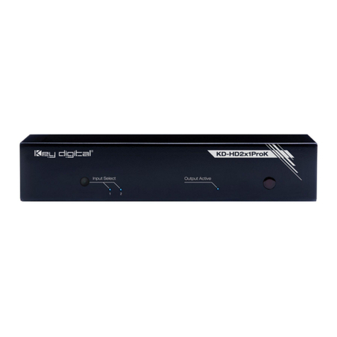 Key Digital Phantom KD-HD2x1ProK User manual