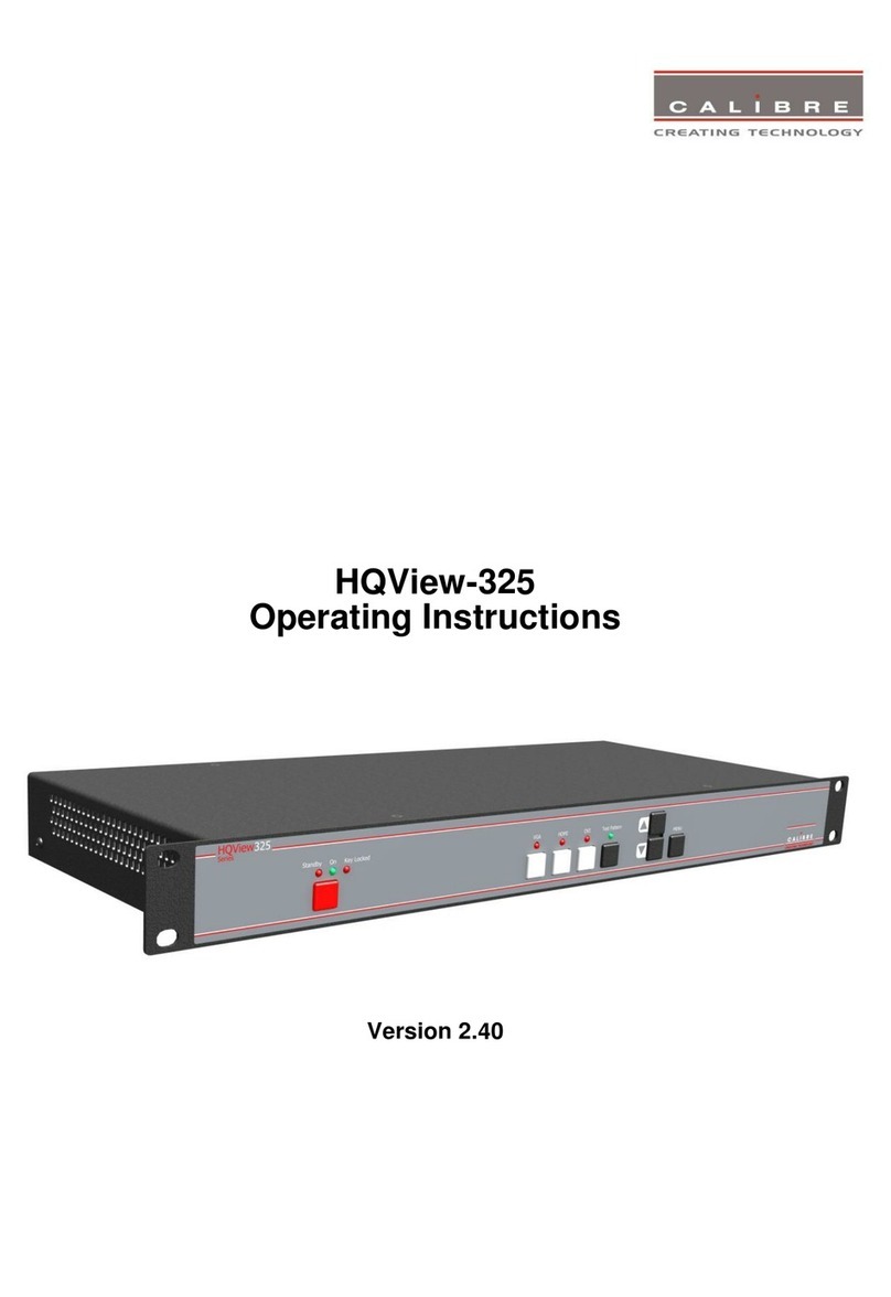 Calibre HQView-325 User manual