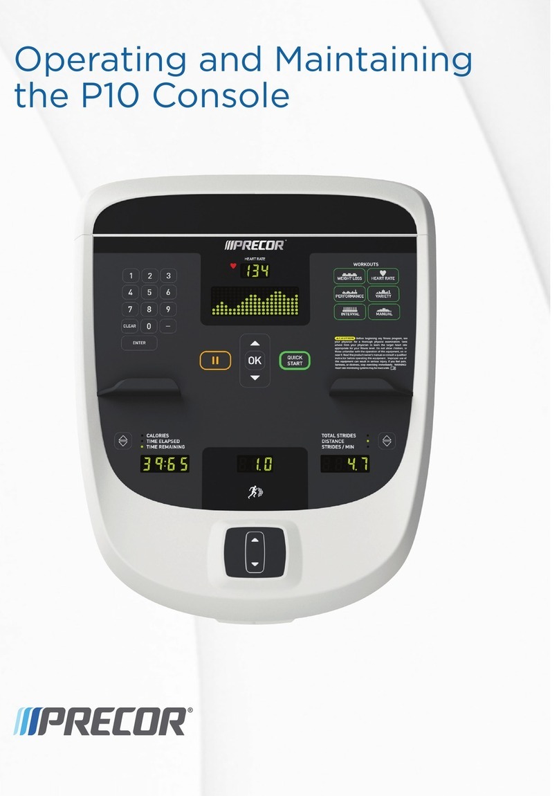 Precor P10 Assembly Instructions