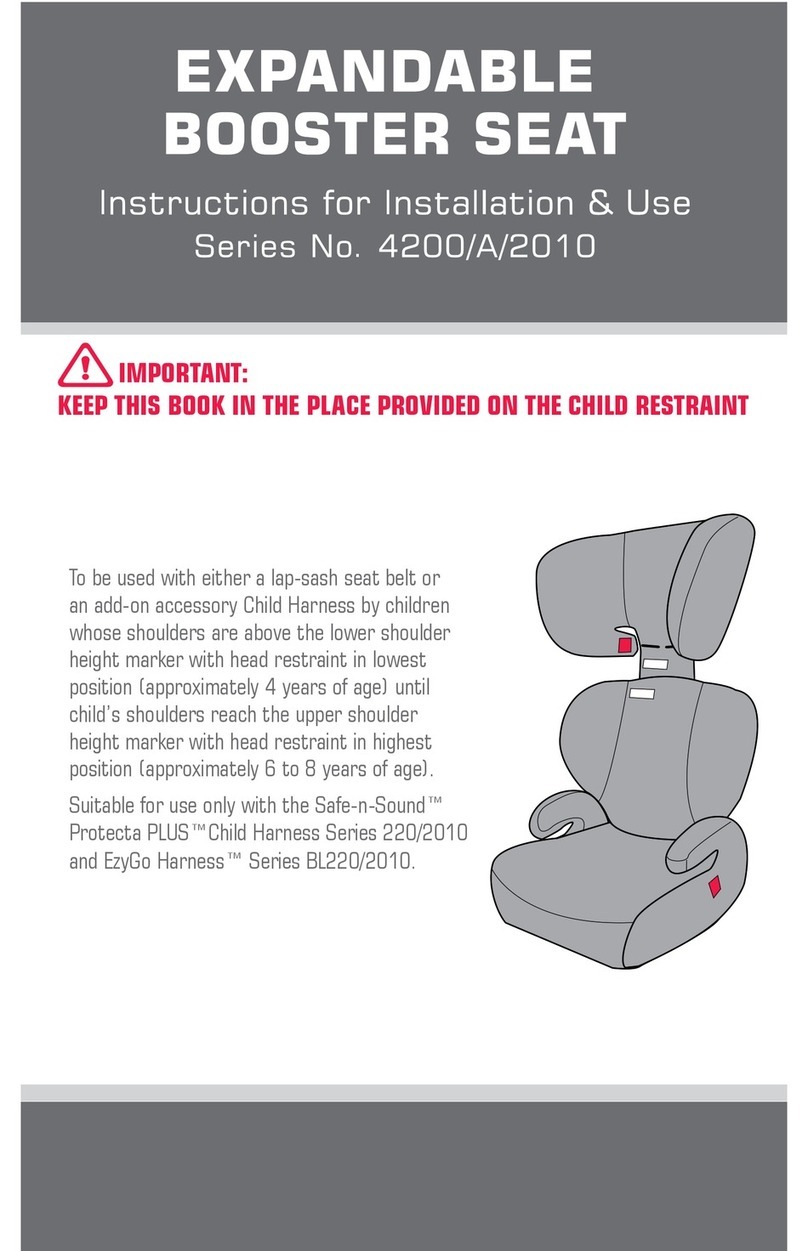 Next generation Booster Seat Instructions for installation and use