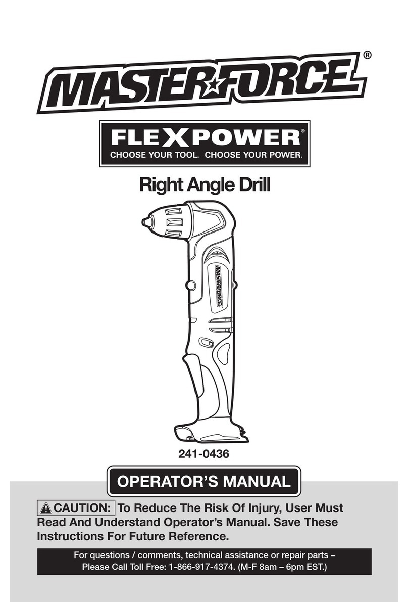 MasterForce Flexpower 241-0436 Operator's manual