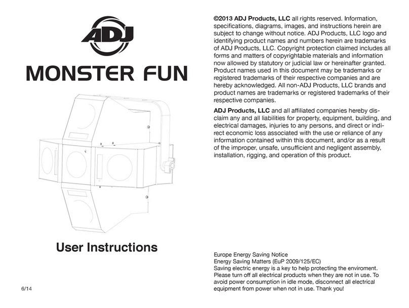 ADJ MONSTER FUN User manual